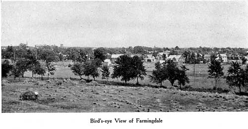 Birds eye view of Farmingdale